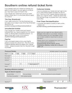 southern smart card refund|southern railway refund policy.